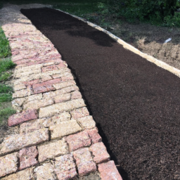 Construction d'allée-chemin en béton lissé Gonesse